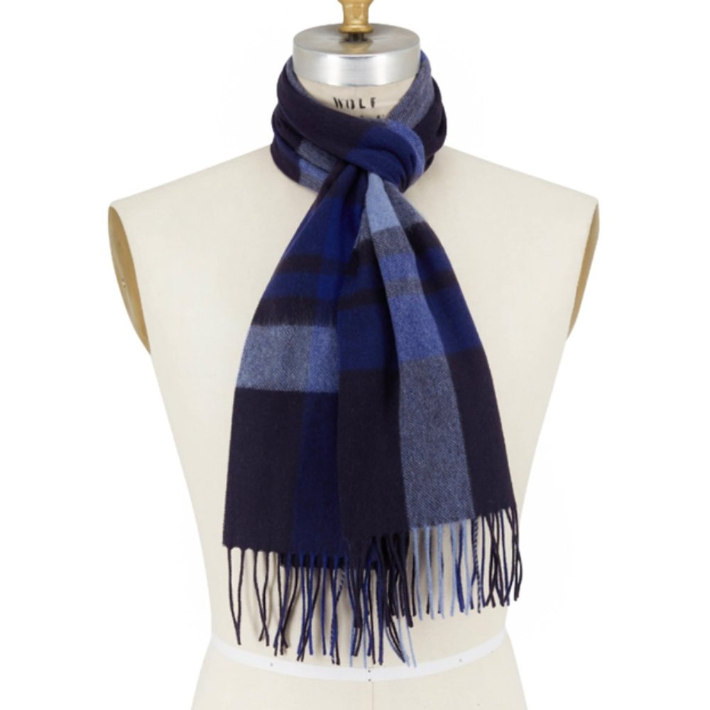 Raffi Wool and Cashmere Men's Scarf (Ocean) +NWT - Picture 1 of 8